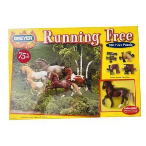 Breyer Running Free 300 Pc Puzzle w/ Peruvian Paso Stablemate Horse New Rare